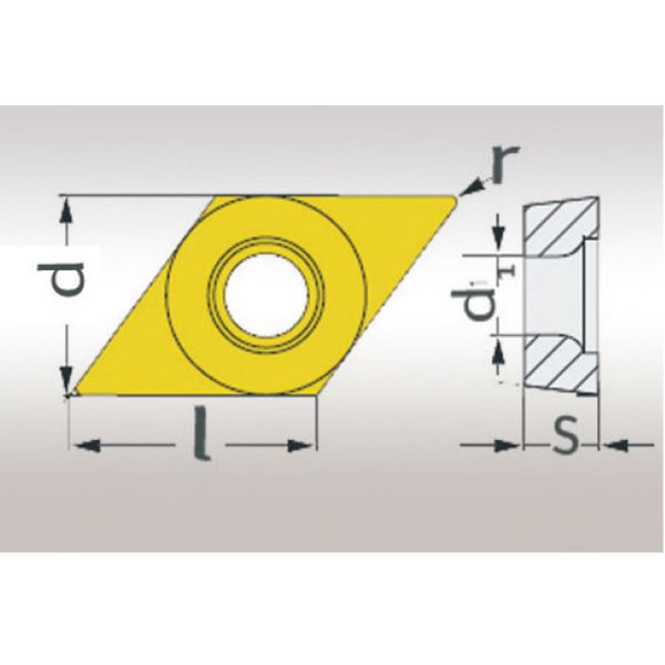 HM-Ersatzwendeplatten Optimum ISO DCMT070204